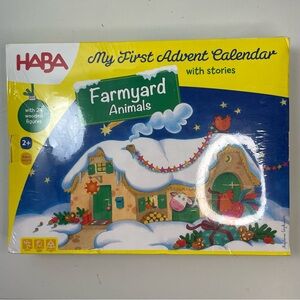NEW HABA My First Advent Calendar Farmyard Themed Wooden Animals Sealed box